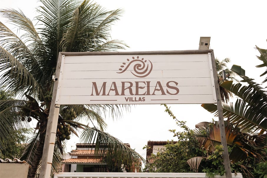 Placa de entrada Mareias Villas